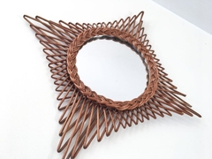 Rattan Wicker Mirror Sun Catcher