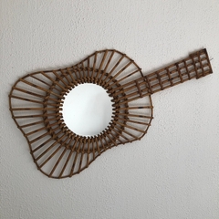 Bohemian Rattan Sun Mirror