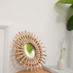 Boho Wall hanging basket/ Decorative Wall tray made by Vietnamese artisans