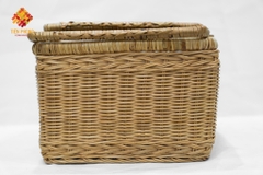 whole sales storage rattan basket with two handles