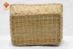 whole sales storage rattan basket with two handles