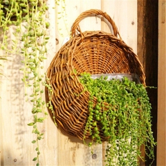 Artificial Flowers Wall Mounted Basket For Home Decor made in Vietnam