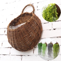 Artificial Flowers Wall Mounted Basket For Home Decor made in Vietnam