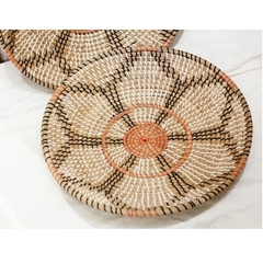Hot sale Seagrass Hand Woven Wall Plate/ Wall Hanging Decoration/ Beautiful Wall Plates for Dinner and Tablewares