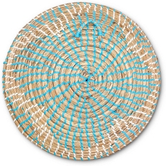 Allegories Woven Basket Bowl Wall Hanging/Handmade Decorative Bowl with Hook