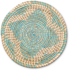 Allegories Woven Basket Bowl Wall Hanging/Handmade Decorative Bowl with Hook