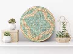 Allegories Woven Basket Bowl Wall Hanging/Handmade Decorative Bowl with Hook