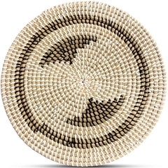 Seagrass Trivets for Hot Dishes - Woven Trivets Handmade Placemats for Dining Table -  Wall Hanging Decorative Plate - Seagrass Wall Decor (35cm/13.7in)