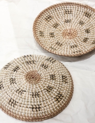 New Style Braided Mat Heat Resistant Hot Insulation, Vintage Natural Wall decoration, Decor Table Top Tableware