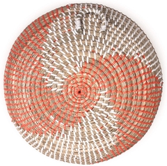 Vietnam Handwoven Seagrass Baskets Wall Art Decorative Wall Macrame Wall Hanging Orange Color