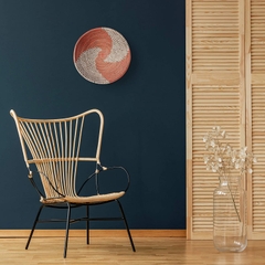 Vietnam Handwoven Seagrass Baskets Wall Art Decorative Wall Macrame Wall Hanging Orange Color