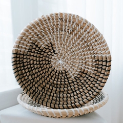 New designed Creative Seagrass Wall Plate/ Hand Weaving Basket Wall Hanging Decoration
