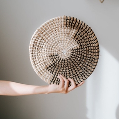 New designed Creative Seagrass Wall Plate/ Hand Weaving Basket Wall Hanging Decoration