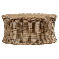 Handmade Rattan Wicker Cane Gray Coffee Table for Home Decor - TPTB005