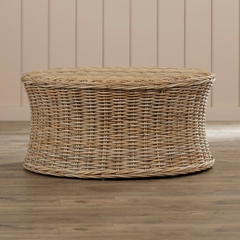 Handmade Rattan Wicker Cane Gray Coffee Table for Home Decor - TPTB005