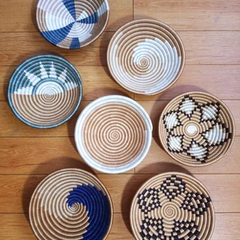 Woven wall basket set, Wall hanging baskets, Basket wall decor, African wall basket, woven bowls, Hanging wall baskets, Decorative baskets