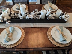 4pack Natural Water Hyacinth Woven placemat, Heat-Resistant Non-Slip Braided Rattan Tablemats Handmade placemat (11.8 Inch)