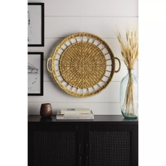 Hot products on Amazon US Natural Woven Water Hyacinth Plates Round Hanging Wall Decor