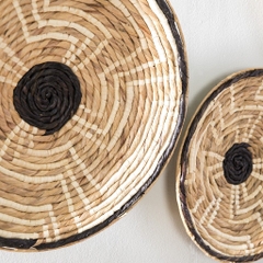 Hot trend Unique Water hyacinth Woven Wall Hangings Plates Handmade Wall Decor for Livingroom
