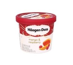 Kem hỗn hợp xòai và mâm xôi hộp mini HAAGEN-DAZS 100ml