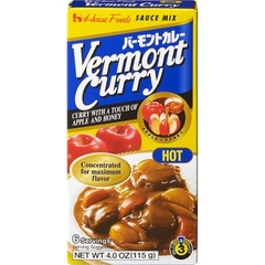 Viên sốt cà ri cô đặc vị cay House Foods Vermont 115g