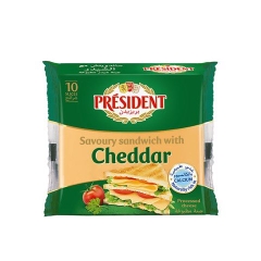 Phô mai PRESIDENT Sandwich with Cheddar 200Gg