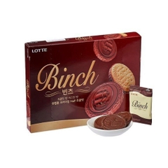 Bánh quy phủ socola Binch Lotte 204g