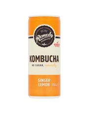 Nước uống Kombucha có ga vị chanh gừng 250ml