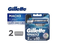 Lưỡi lam GILLETTE Mach3 turbo vỉ 2 lưỡi