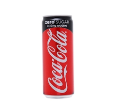 Nước ngọt có ga Coca Cola Zero lon 330ml