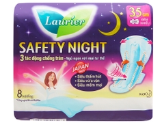 Băng vệ sinh ban đêm LAURIER Safety Night 35cm 8 miếng