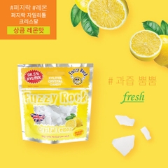 Kẹo Xylitol Fuzzy Rock Crystal Lemon 40g (Hàn)