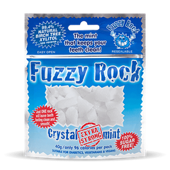 Kẹo Xylitol Fuzzy Rock Crystal Mint Extra Strong 40g