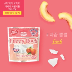 Kẹo Xylitol Fuzzy Rock Crystal Peach H 40g