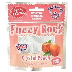 Kẹo Xylitol Fuzzy Rock Crystal Peach A 40g