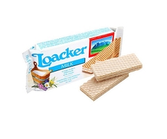 Bánh xốp LOACKER.C nhân sữa  45g