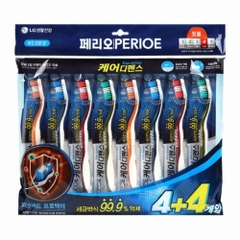 Set bàn chải đánh răng PERIOE 4+4 (sợi mềm)