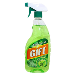 Nước lau kính GIFT trà xanh 580ml