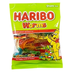 Kẹo dẻo hình con sâu HARIBO Worms 80g