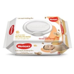 Khăn ướt mùi bơ cacao HUGGIES 72 tờ