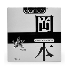 Bao cao su OKAMOTO Skinless Skin Vanilla 0.05mm 3 cái