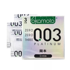 Bao cao su OKAMOTO Platinum 0.03mm 3 cái
