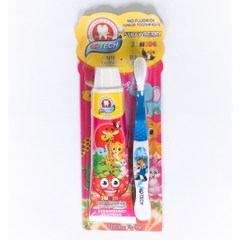 Set bàn chải + Gel đánh răng trẻ em vị dâu EQ Tech Junior