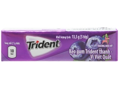 Kẹo cao su Trident vị việt quất