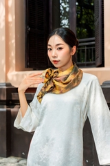 Khăn lụa vuông 65 - Mẫu Đoàn Kết