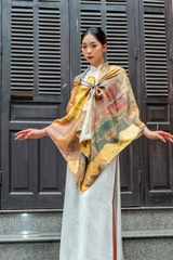 Khăn lụa dài - Mẫu Đoàn Kết