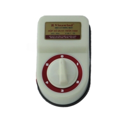 Quạt trần Vinawind QT-1400N 3 cánh nhôm, hộp số, Trắng/Xanh