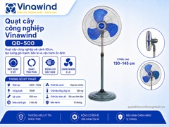 Quạt cây công nghiệp Vinawind QĐ-500 - Sải cánh 50cm, công suất 150W