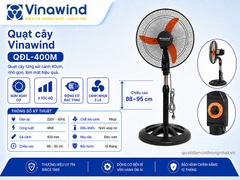 Quạt cây Vinawind QĐL-400M, sải cánh 40cm, quạt cây nhỏ
