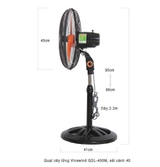Quạt cây Vinawind QĐL-400M, sải cánh 40cm, quạt cây nhỏ